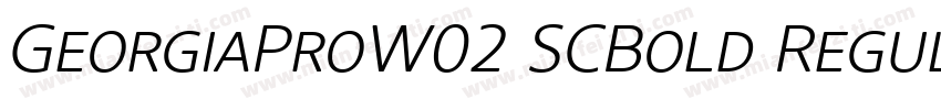 GeorgiaProW02 SCBold Regular字体转换